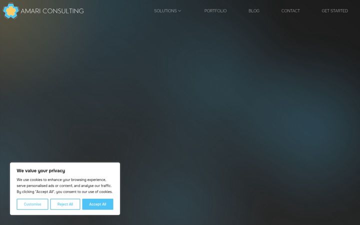 Screenshot of amariconsulting.com