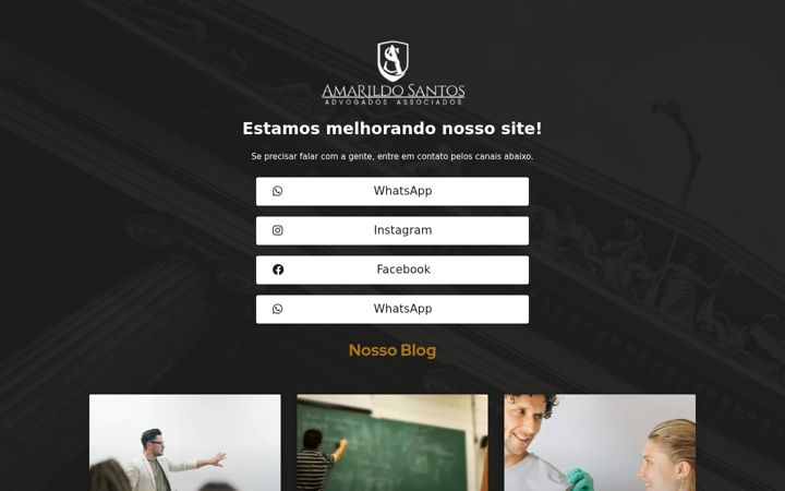 Screenshot of amarildosantosadvogados.com.br