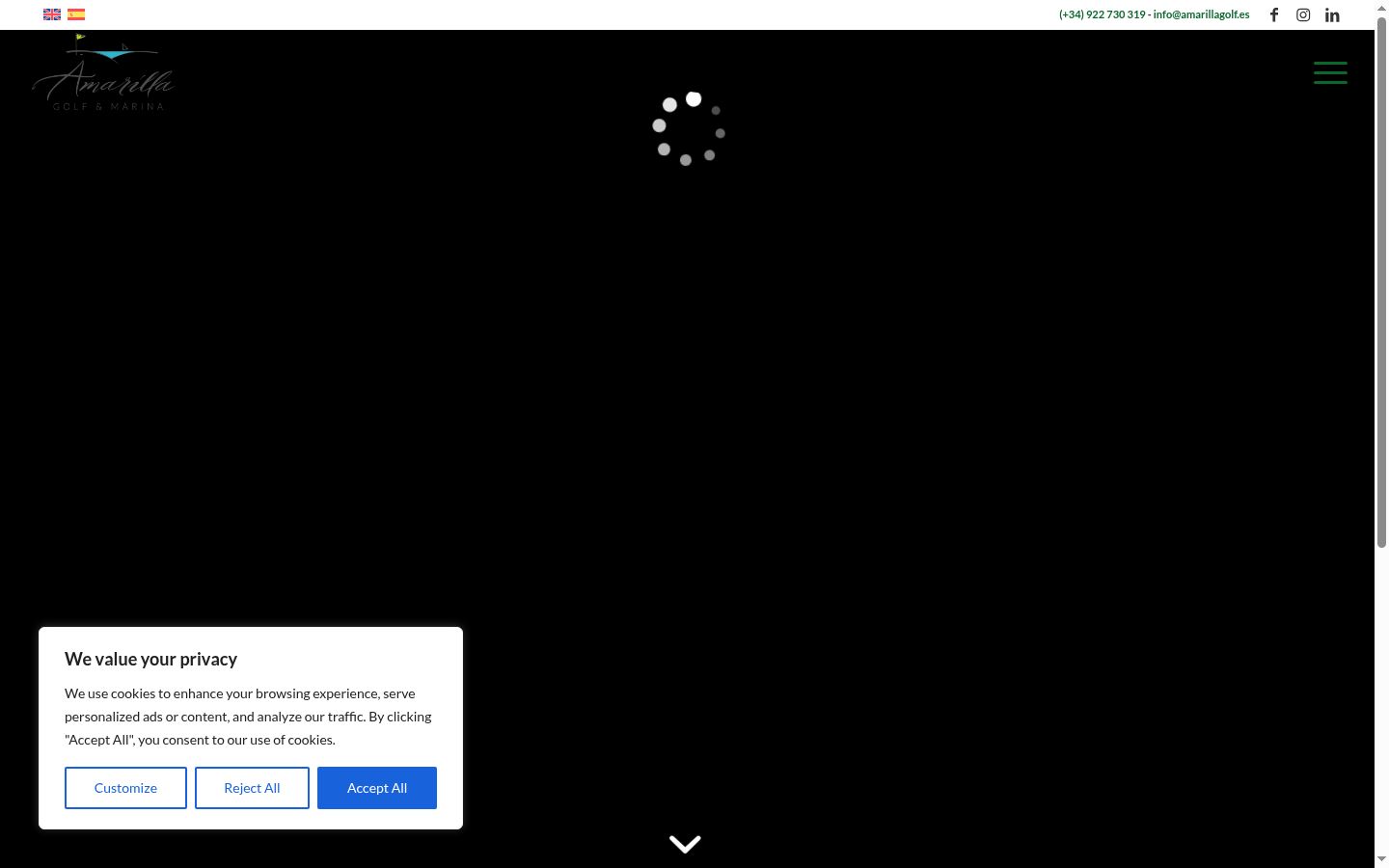 Screenshot des Einwilligungsbanners vor jeglicher Interaktion
