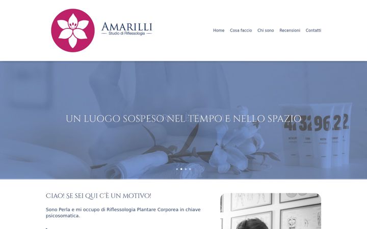 Kuvakaappaus sivustosta amarillistudio.it