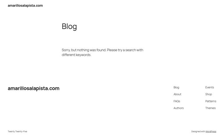 Screenshot of amarillosalapista.com