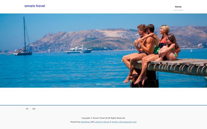 Screenshot του amaris-travel.uk