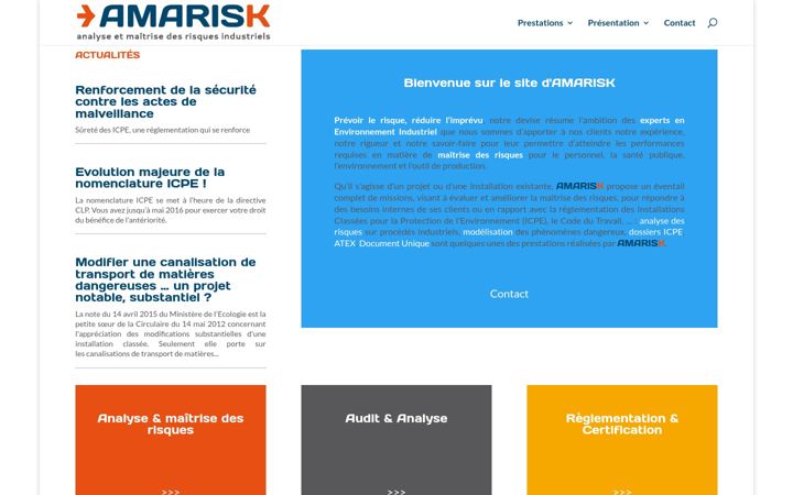 Snímek obrazovky amarisk.fr