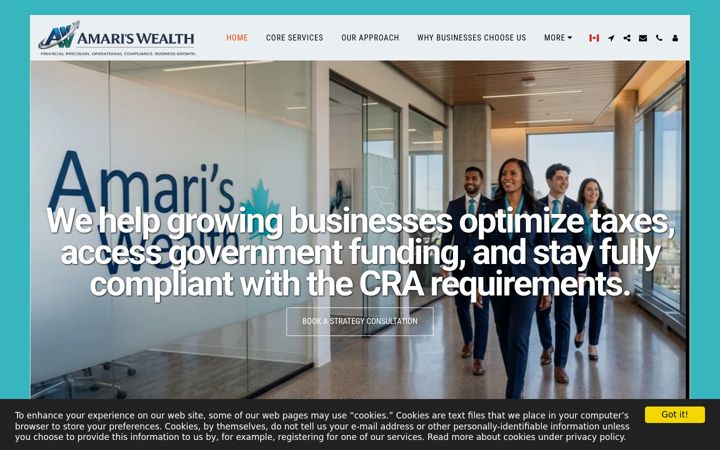 Screenshot of amariwealth.com