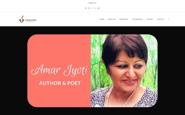 Screenshot of amarjyoti.co.uk