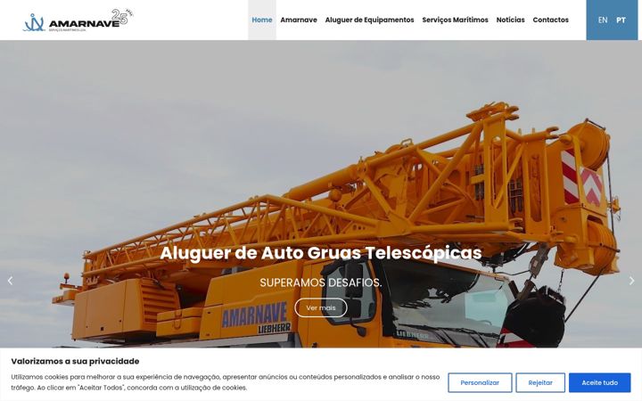 Screenshot of amarnave.com