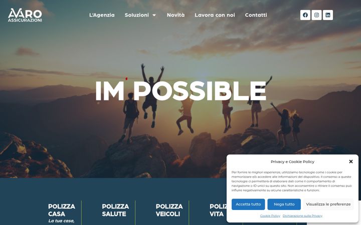 Captura de ecrã de amaroassicurazioni.it