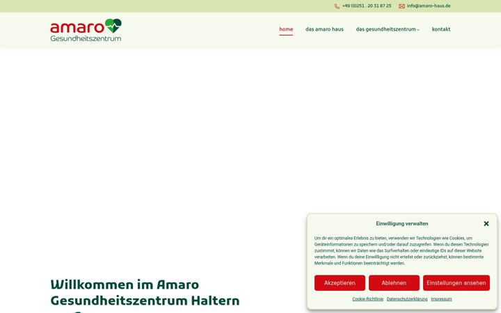 Screenshot of amarohaus.de