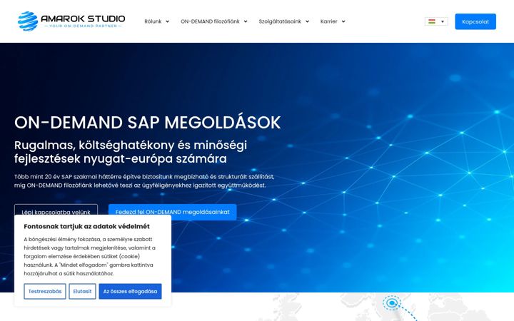 Screenshot of amarokstudio.hu