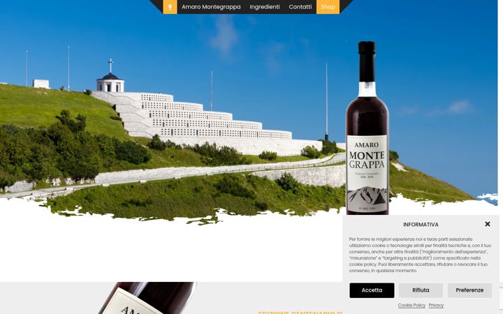 Screenshot of amaromontegrappa.it