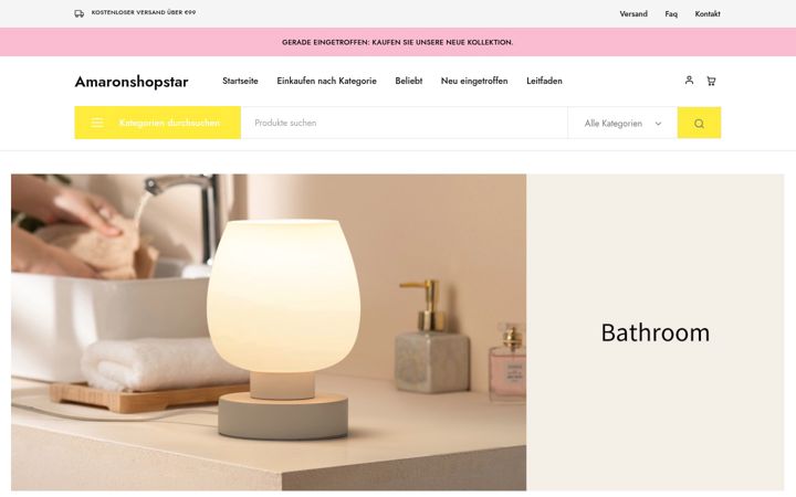 Screenshot of amaronshopstar.de