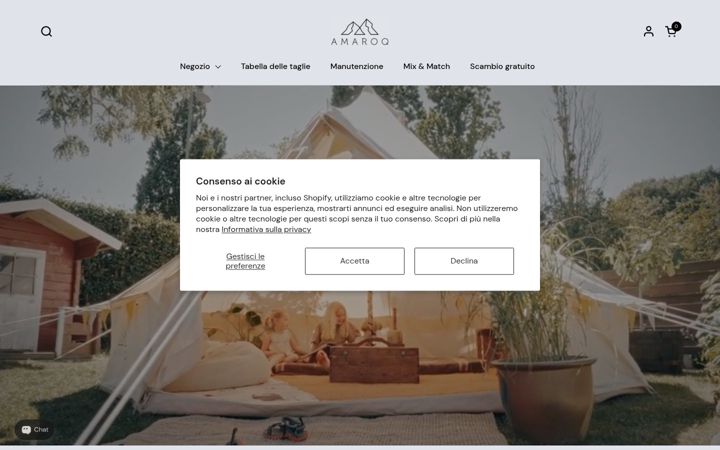 Screenshot of amaroq-glamping.it