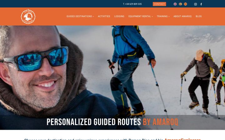Screenshot of amaroqexplorers.com