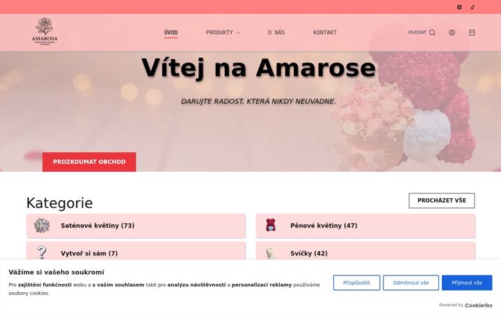 Екранна снимка на amarosa.cz