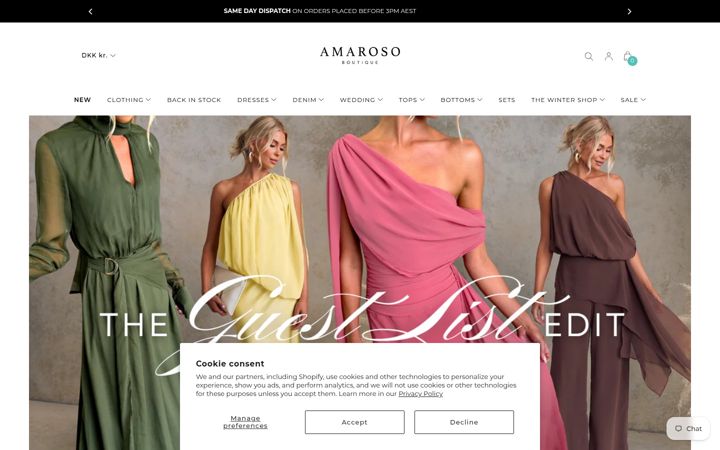 Screenshot of amaroso.com.au