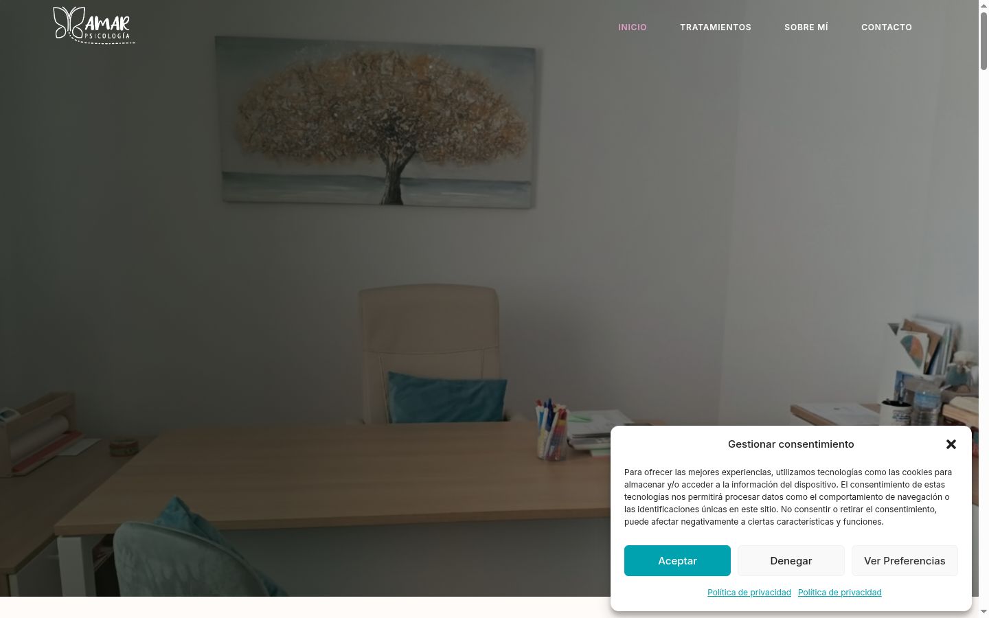Snímek obrazovky baneru souhlasu zobrazeného před jakoukoli interakcí