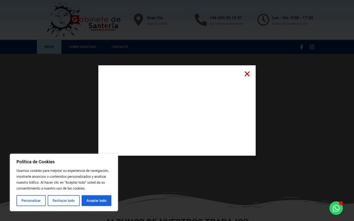 Screenshot of amarredesanteria.com
