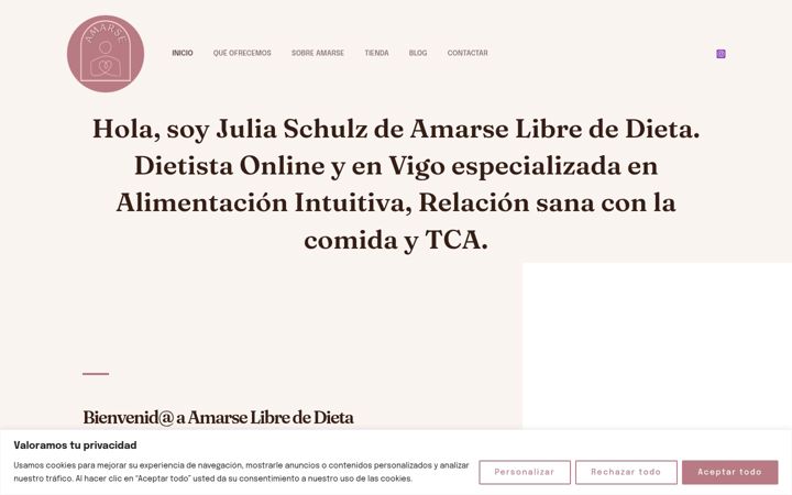 Screenshot of amarse-librededieta.es