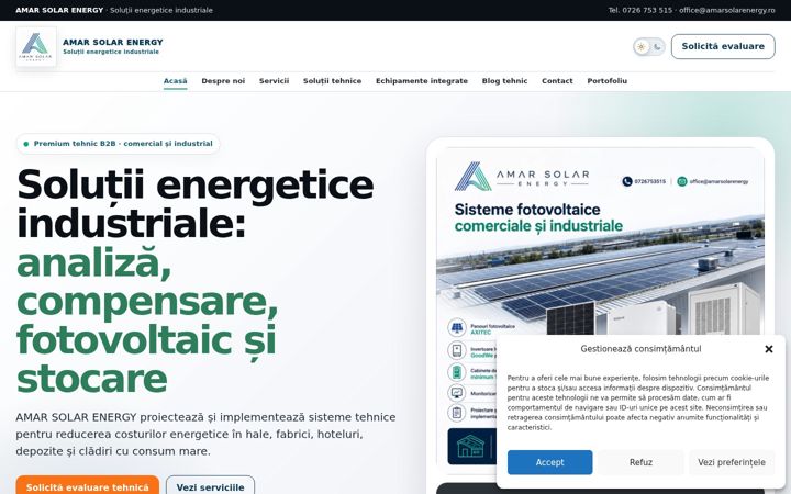Screenshot of amarsolarenergy.ro