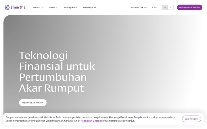 Screenshot of amartha.com