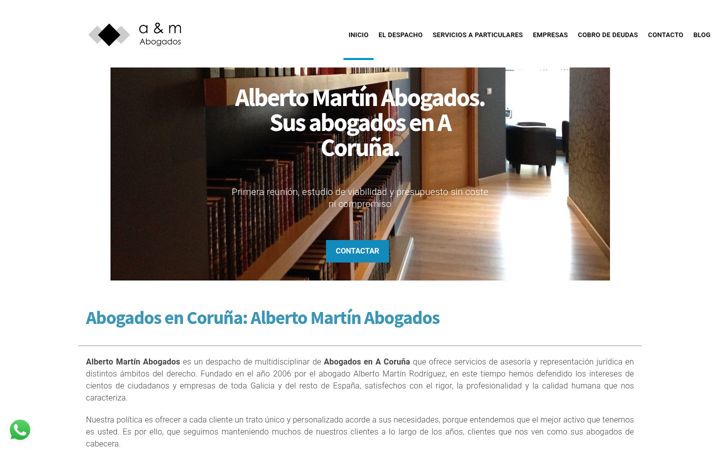 Screenshot of amartinabogados.com
