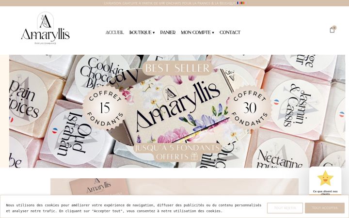 Екранна снимка на amaryllis-boutique.fr