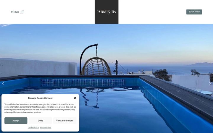 Screenshot of amaryllissuites.com