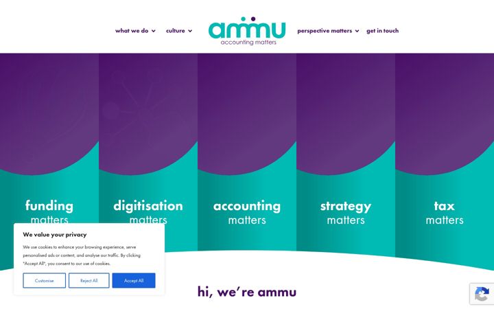 Screenshot of amasaccounting.co.uk