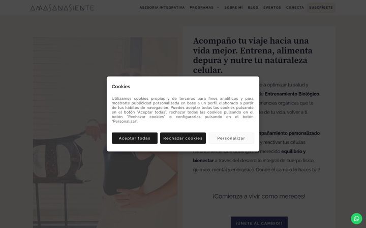 Screenshot ta' amasanasiente.com