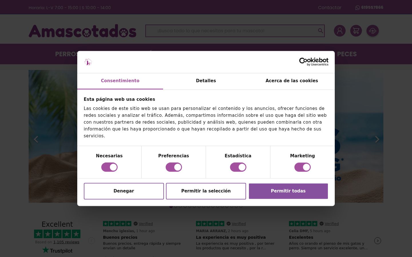 Screenshot tal-banner tal-kunsens muri qabel kwalunkwe interazzjoni