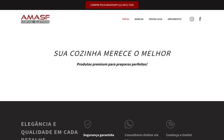 Screenshot of amasfcoifas.com.br