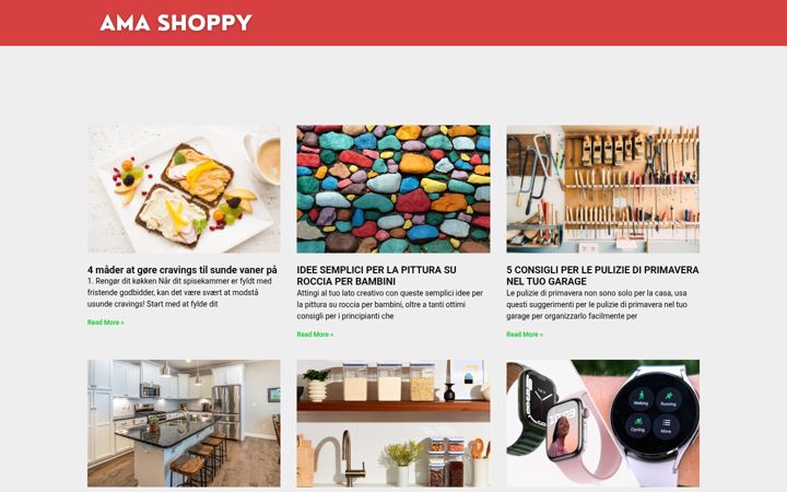 Screenshot von amashoppy.com