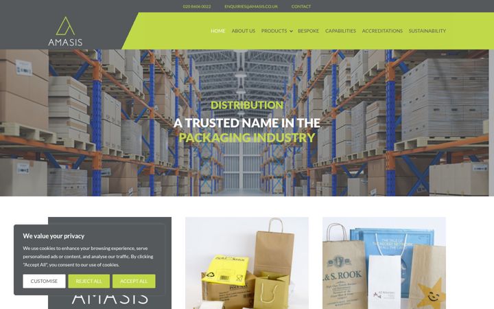 Screenshot του amasis.co.uk
