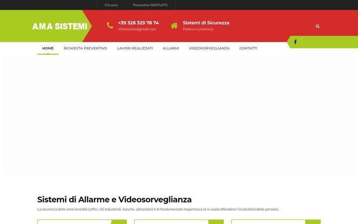 Screenshot of amasistemi.it