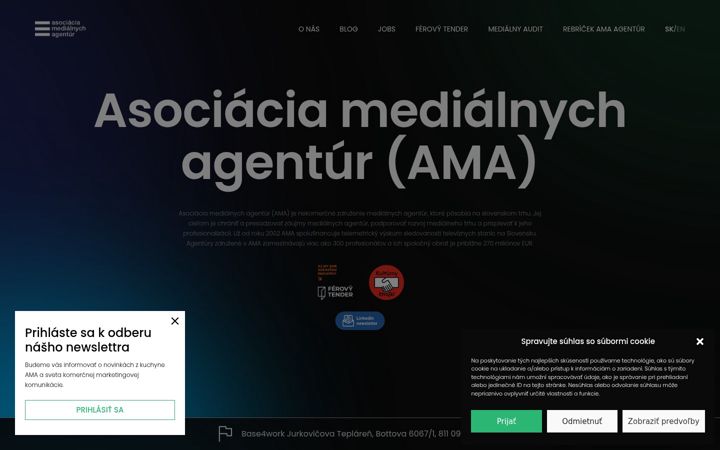 Screenshot of amask.sk
