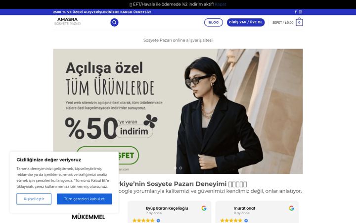 Screenshot of amasrasosyetepazari.com