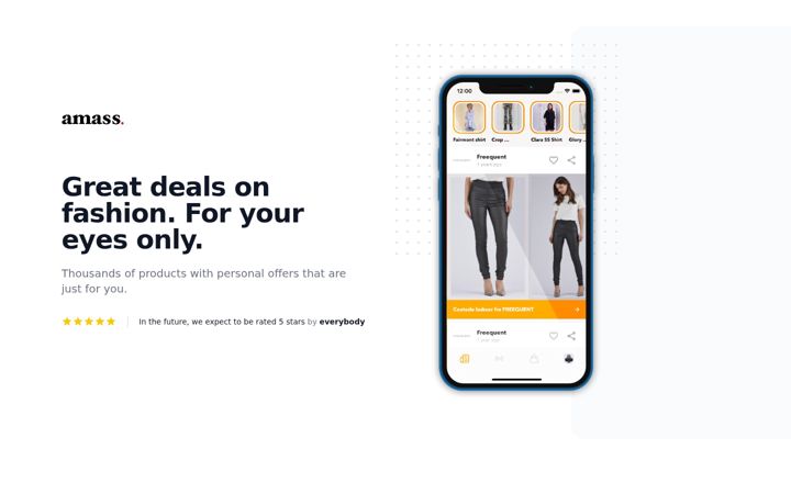 Screenshot of amass.store