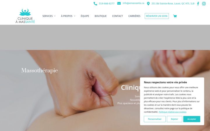 Screenshot of amassante.com