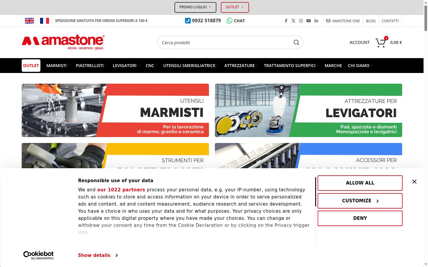 Sutikimo reklamjuostės, rodytos prieš bet kokią sąveiką, ekrano kopija