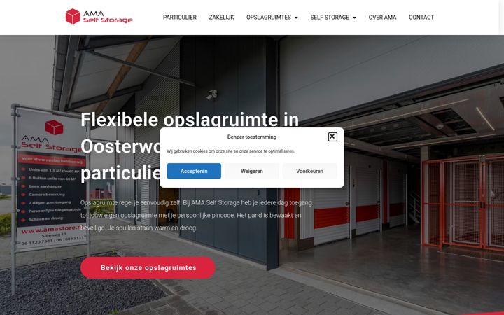 Screenshot of amastore.nl