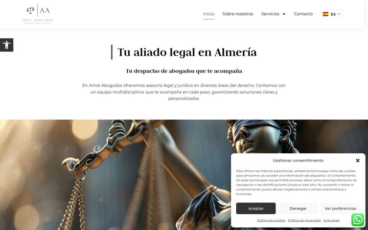 Screenshot of amatabogadosasesores.com