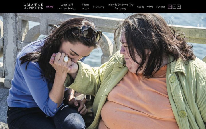 Screenshot of amatarfoundation.org