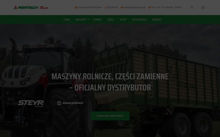 Screenshot of amatech.com.pl