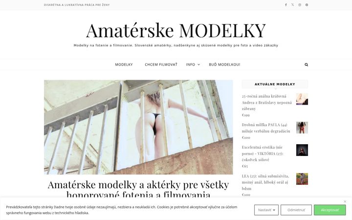 Snímek obrazovky amaterskemodelky.sk