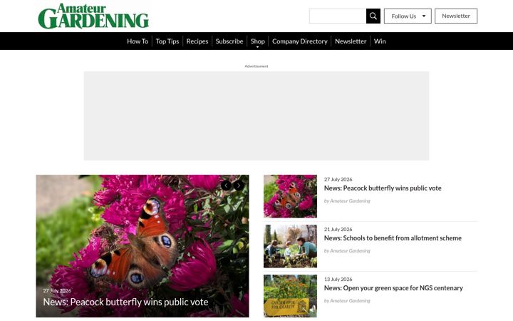 Screenshot of amateurgardening.com
