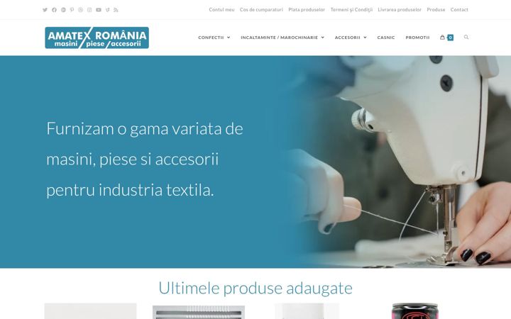 Screenshot of amatexromania.ro