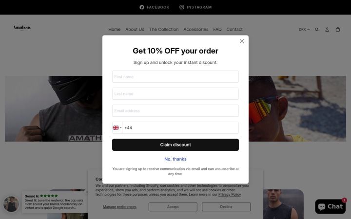 Screenshot of amatheus-official.com