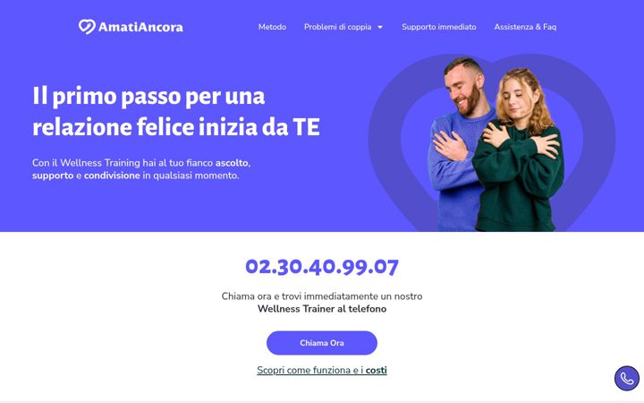 Posnetek zaslona amatiancora.com