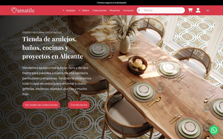 Screenshot of amatile.com