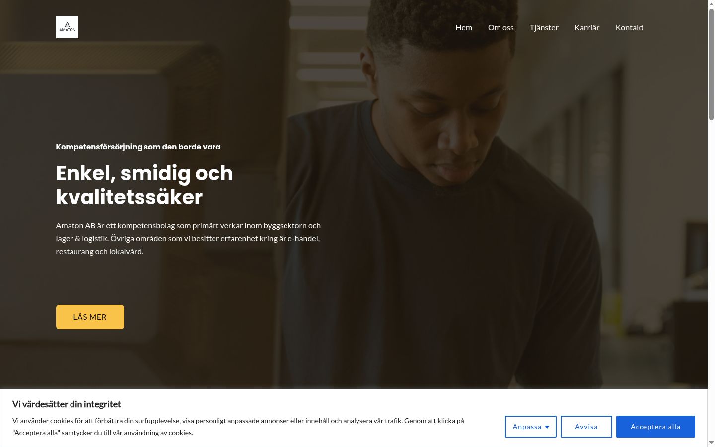 Ekraanipilt nõusolekubännerist, mida näidati enne mis tahes suhtlust